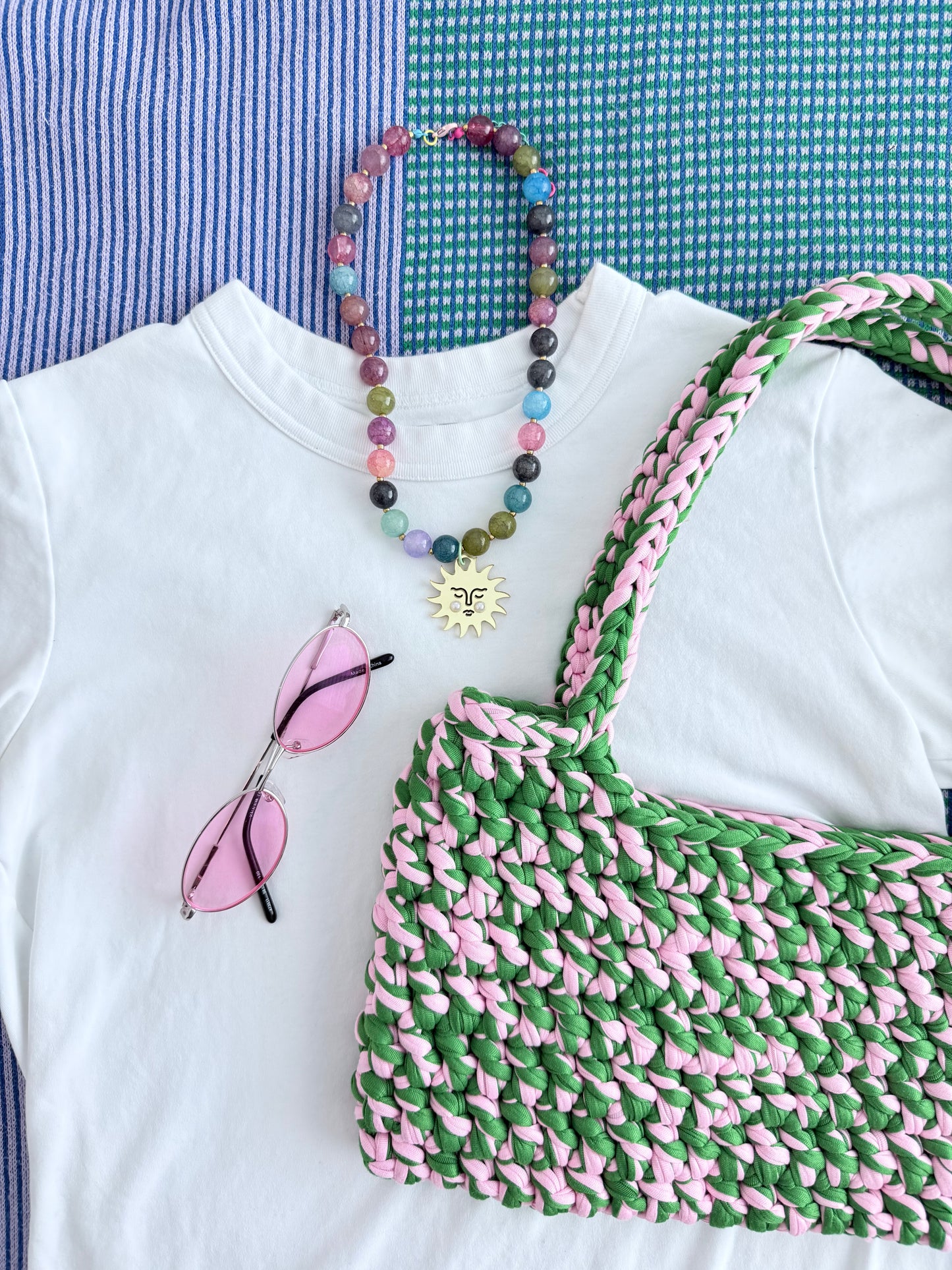 Viva Sunday - Pink and Green